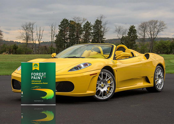 2k Acrylic Urethane Car Paint , Moderate Yellow Auto Clear Coat Water Resistant