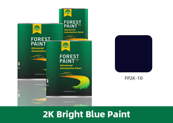 Bright Blue 2K Acrylic Car Paint Restoration High Film Thickness