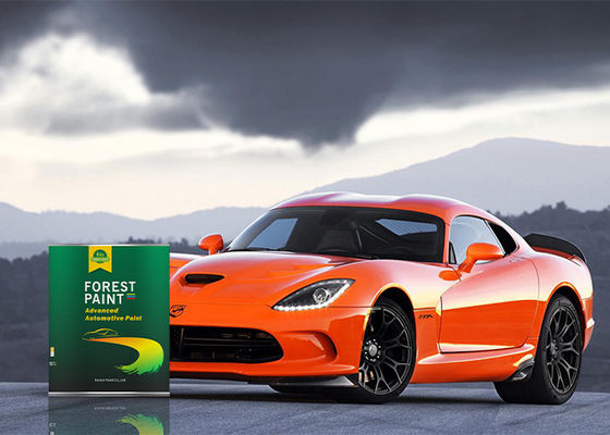 2K Orange Red Car Paint Protection , Custom Automotive Refinish Coatings
