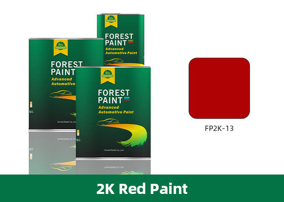 2K Automotive Primer Spray Paint , Gloss Red Car Paint 45mins Drying Time