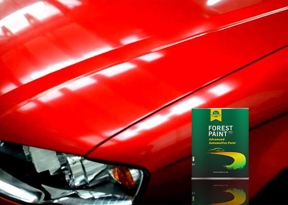 1L/Tin Flat Black Auto Paint , Bright Red Pearl Car Paint Touch Up Heat Resistant