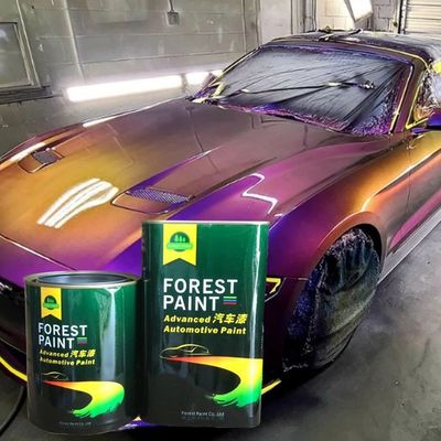 Metallic Color Acrylic Based 2K Car Paint And Hardener 2 Pack Paint Automotive